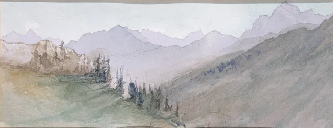 Berge von Savoyen vom Brezon aus gesehen